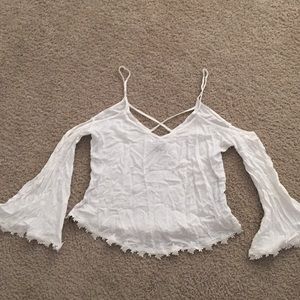 Forever 21 Floral rimmed crop